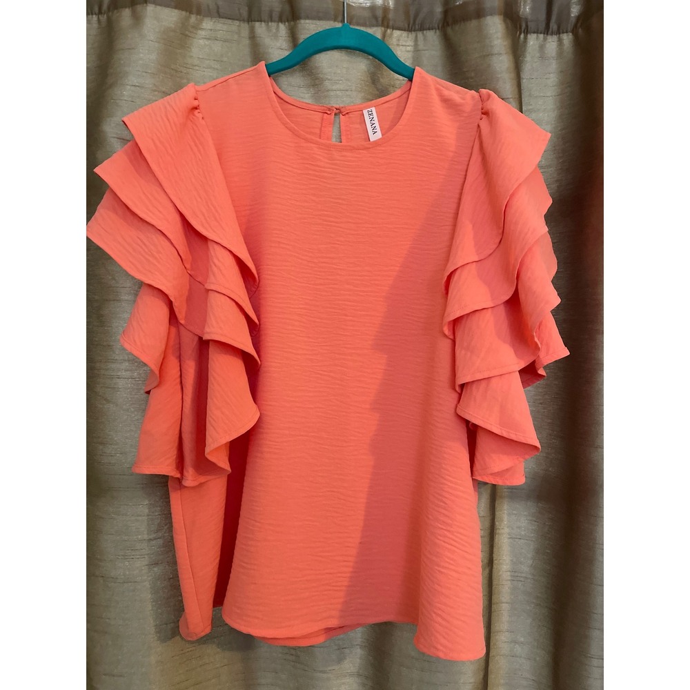 Zenana peach color size Medium (JJ11)